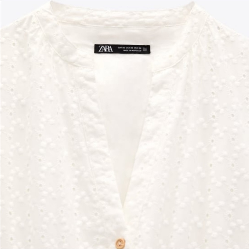 Zara Eyelet Maxi Dress - Picture 5 of 9